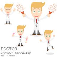 Doctor cartoon character EPS 10 vector N4