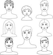 Set icons people