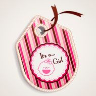 Baby girl label