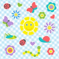 Smiles of insects and flowers