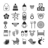 Set of baby icons N6