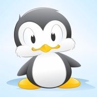 Cartoon penguin N4
