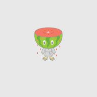 watermelon mono menace (vector)