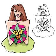 Fashion Woman Vector Illustration Series N40