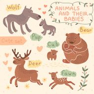 Baby and Mommy Animal Set N8