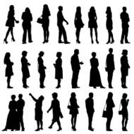 silhouettes mans and womans N7