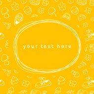 Doodle frame and seamless children background N4