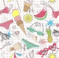 Cute summer abstract pattern