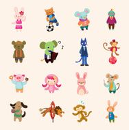 animal icon set N4