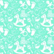 Babies Mint pattern