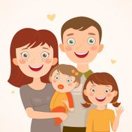 Family with daughters