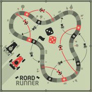 Vector Board Game - Road Runner N3