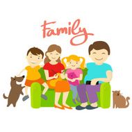 Family on the couch N2
