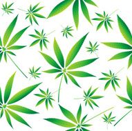 Marihuana seamless vector wallpaper