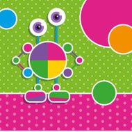 cute robot greeting card N21