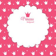 Princess Crown Background Vector Illustration