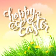 Easter poster Vector illustration N4