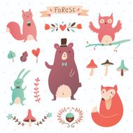 Forest vector set