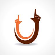 creative hand icon concept