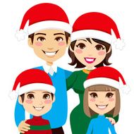 Santa Family Portrait