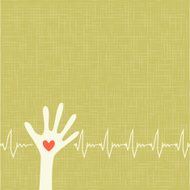 warm colorful up hands love vector illustration N2