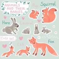 Baby and Mommy Animal Set N9