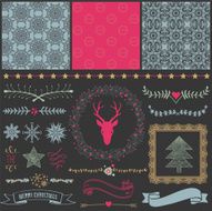 Scrapbook Christmas Design Elements