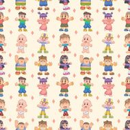 seamless kids pattern