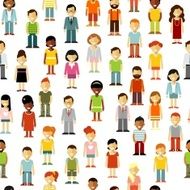 Seamless people background N3