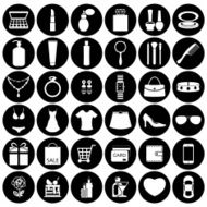 Fashion and women accessories icons