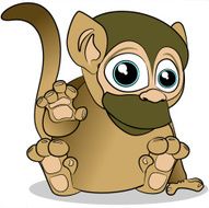 Baby Monkey Waving