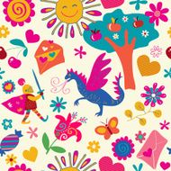 Colorful seamless paisley pattern