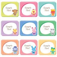 animal toy frames B cards