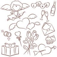 valentine&#039;s day icons N12