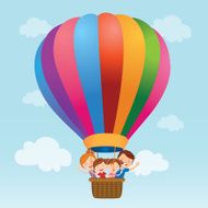 Family hot air balloon ride