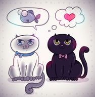 Couple of cute black and white kittens N2