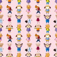 seamless dog pattern N4
