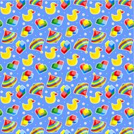 Seamless baby toys background N3
