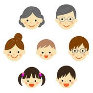 Set of family icons N19