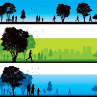Park silhouettes