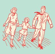 Family Rollerskating N2