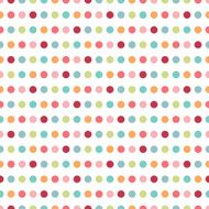 Colorful flat repeat wall paper polka dot design N3