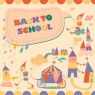 Back to school speech bubble Hero of fairy story N3