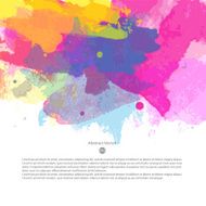 Vector watercolor template N150