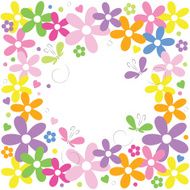 hearts flowers and butterflies greeting card N2