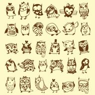Owl Doodle Collection N2