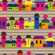 Cartoon houses background