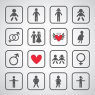 family icon set N15