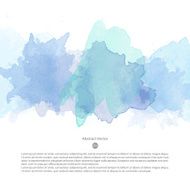 Abstract vector watercolor template