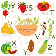 Alphabet of fruit and vegetables N3